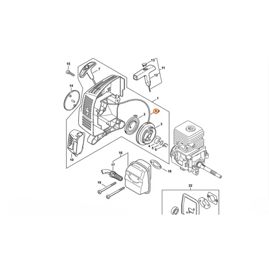 STIHL   Linka urządzenia rozruchowego, Ø 3x 910 mm 4601 195 8200